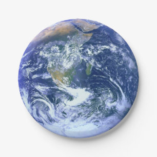 Earth: The Blue Marble Paper Plate