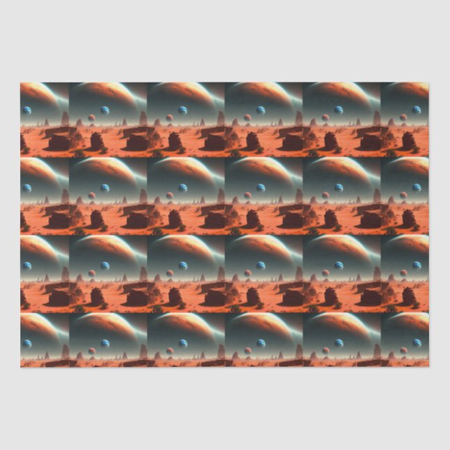 Earth This Is Mars Calling, Tissue Paper (Front)