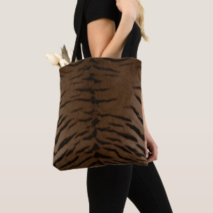 Earth Tiger Skin Print Tote Bag