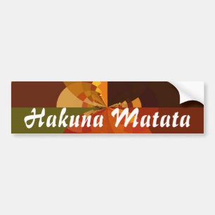 Earth Tone Abstract Colour Art Print Design Bumper Sticker