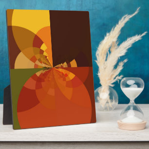 Earth Tone Abstract Colour Art Print Design Plaque