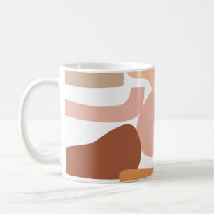Earth Tone Abstract Pattern Coffee Mug