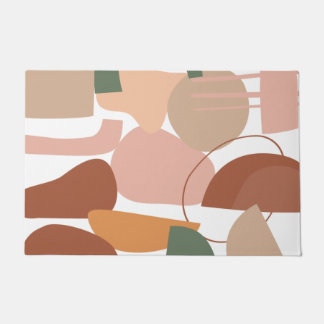 Earth Tone Abstract Pattern Doormat