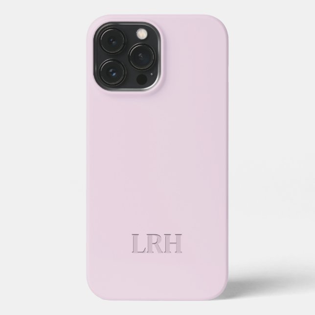 Earth Tone Boho Modern Initial Monogram iPhone iPhone Case (Back)