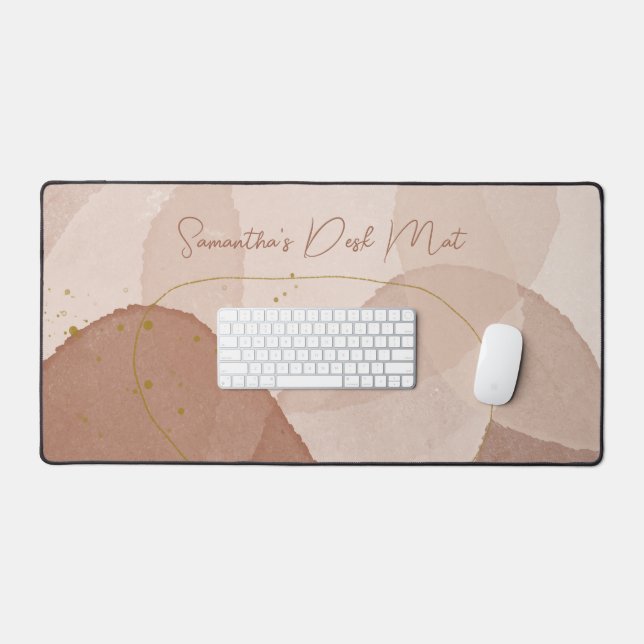 Earth Tone Boho Style Desk Mat (Keyboard & Mouse)