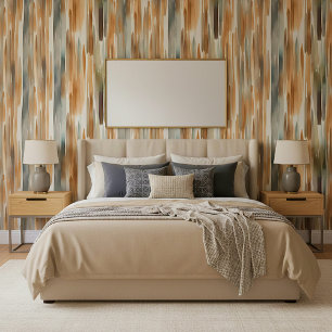 Earth tone brush strokes wallpaper