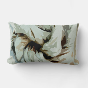 Earth Tone Earthy Abstract Art Lumbar Cushion