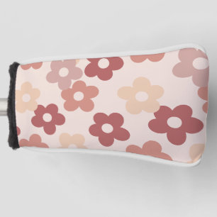 Earth Tone Floral Pattern  Golf Head Cover