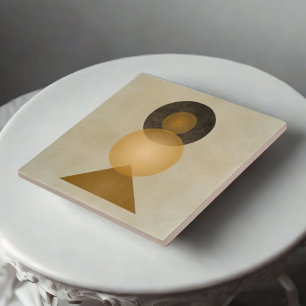 Earth Tone Geometric Aesthetic Ceramic Tiles