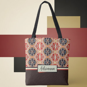 Earth Tone Island Tribal Tote Bag