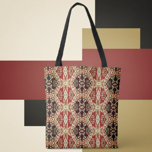 Earth Tone Island Tribal Tote Bag