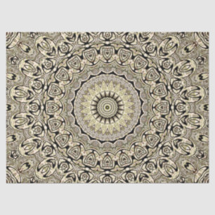 Earth Tone Mandala Intricate Geometric Patterns Tissue Paper