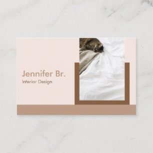 Earth Tone Natural Colour Photo Business Card