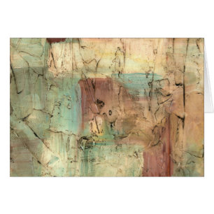 Earth Tone Painting with Cracked Surface