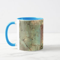Earth Tone Painting with Cracked Surface