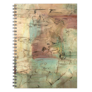 Earth Tone Painting with Cracked Surface Notebook