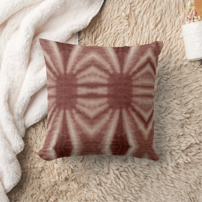 Earth tone Tie Dye Traditional Pattern Style Cushion (Blanket)