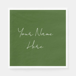 Earth Tone Wedding Event Reception Napkins