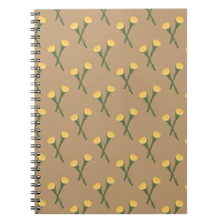 Earth-toned Coltsfoot Spring Flower Notebook