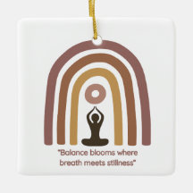 Earth-Toned Mindfulness Rainbow Yoga Design