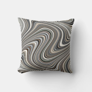Earth Toned Multicolored Abstract Pattern Cushion