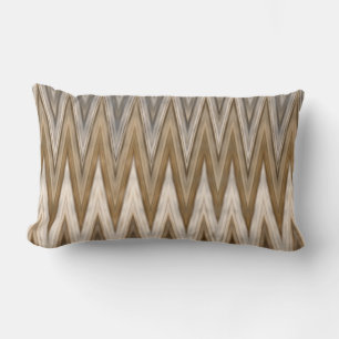 Earth Toned Wavy Pattern Lumbar Cushion