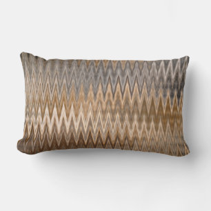 Earth Toned Wavy Pattern Lumbar Cushion