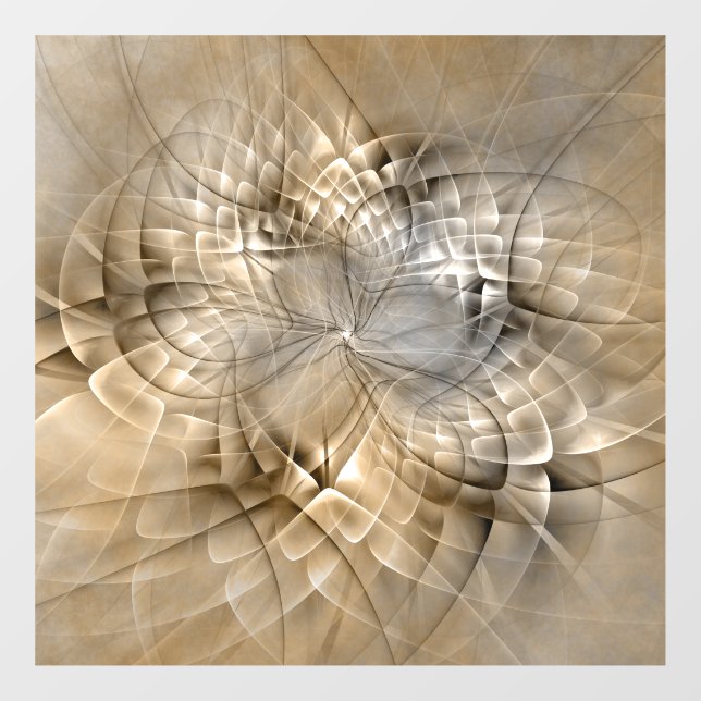 Earth Tones Abstract Modern Fractal Art Texture (Sheet)