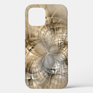 Earth Tones Abstract Modern Fractal Art Texture iPhone 12 Pro Case