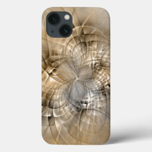 Earth Tones Abstract Modern Fractal Art Texture iPhone 13 Case