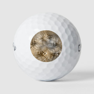 Earth Tones Abstract Modern Fractal Art Texture Golf Balls