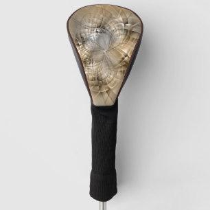 Earth Tones Abstract Modern Fractal Art Texture Golf Head Cover