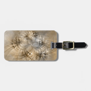 Earth Tones Abstract Modern Fractal Art Texture Luggage Tag