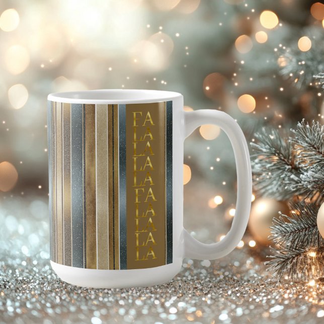 Earth Tones Christmas Fa La La Pattern#27 ID1009 Coffee Mug (Creator Uploaded)