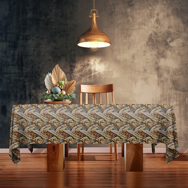 Earth Tones Christmas Merry Pattern#21 ID1009 Tablecloth (Creator Uploaded)