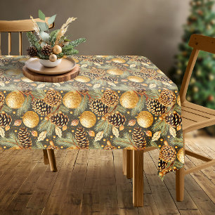 Earth Tones Christmas Pattern#29 ID1009 Tablecloth