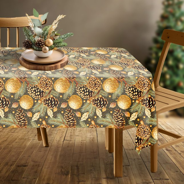 Earth Tones Christmas Pattern#29 ID1009 Tablecloth (Creator Uploaded)