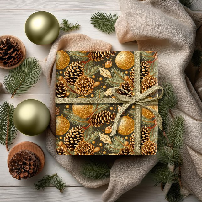 Earth Tones Christmas Pattern#29 ID1009 Wrapping Paper (Creator Uploaded)