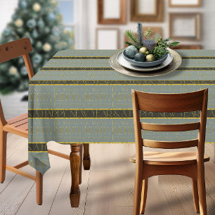 Earth Tones Christmas Pattern#35b ID1009 Tablecloth