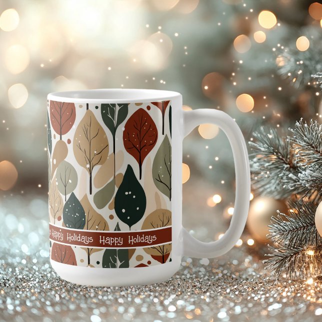 Earth Tones Christmas Pattern#5 ID1009 Coffee Mug (Creator Uploaded)