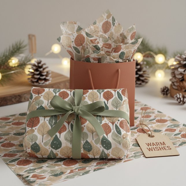Earth Tones Christmas Pattern#5 ID1009 Tissue Paper (Creator Uploaded)