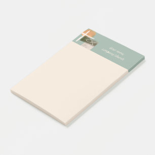 Earth tones cross and fish minimalist art post-it notes