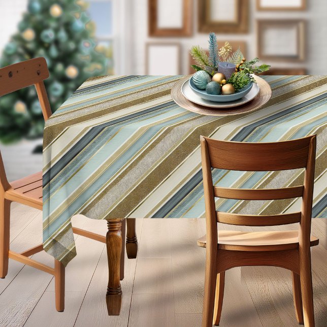Earth Tones Gold Christmas Pattern#28 ID1009 Tablecloth (Creator Uploaded)