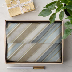 Earth Tones Gold Christmas Pattern#28 ID1009 Tissue Paper