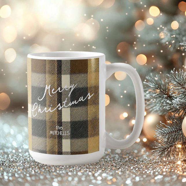 Earth Tones Gold Christmas Pattern#7 ID1009 Coffee Mug (Creator Uploaded)