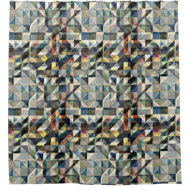 Earth Tones Shower Curtain (Front)