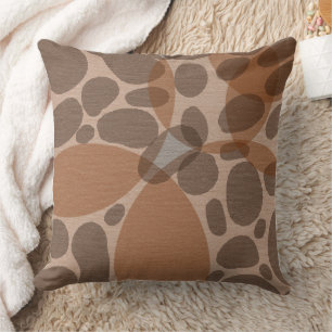 Earth Tones Throw Pillow