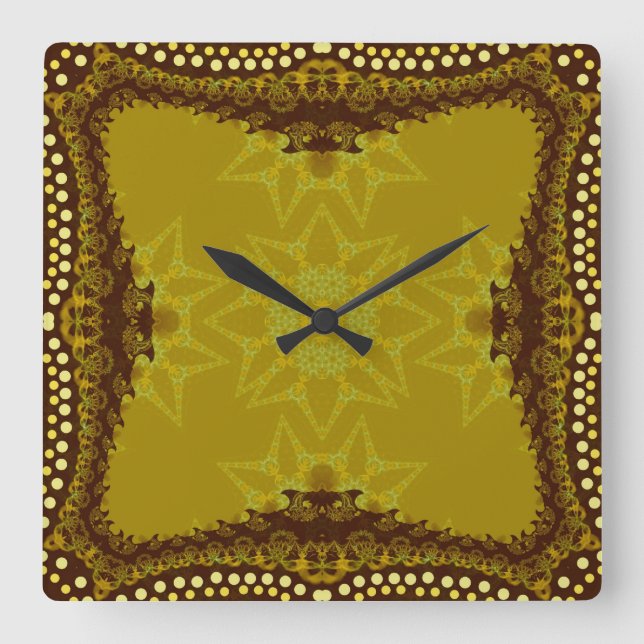 Earth Tribal Forest Wall Clock (Front)