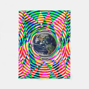 Earth Vibes by Kenneth Yoncich Fleece Blanket