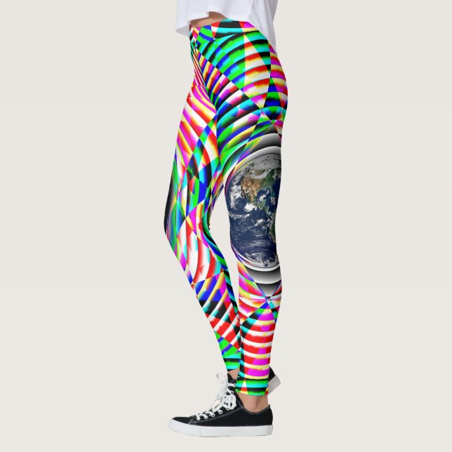 Earth Vibes by Kenneth Yoncich Leggings (Left)